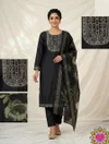 Si 336 Slub Cotton With Embroidery Work Top With Bottom Dupatta